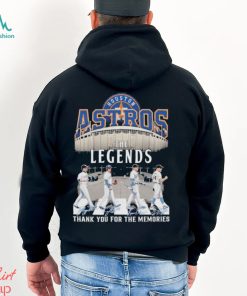 Original houston astros the legends thank you for the memories shirt