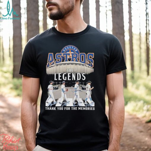 Original houston astros the legends thank you for the memories shirt