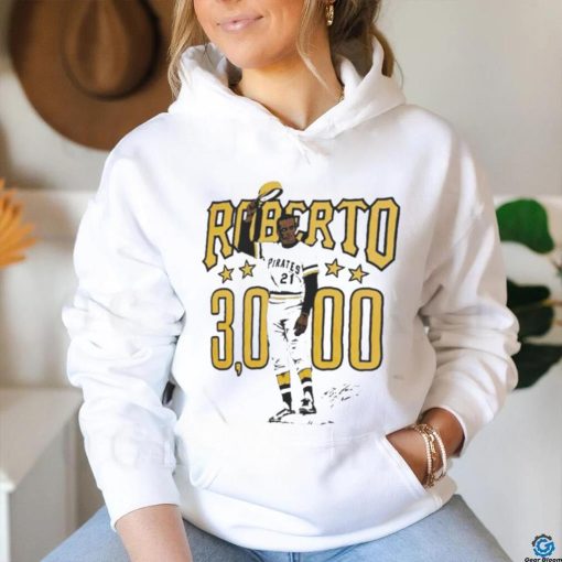 Original roberto Clemente 30000 Pittsburgh Pirates Illustration signature shirt