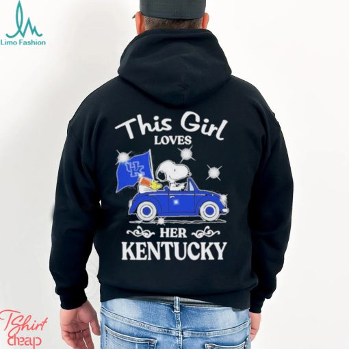 Original snoopy and woodstock This girl loves her kentucky shirt