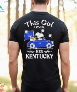 Original snoopy and woodstock This girl loves her kentucky shirt