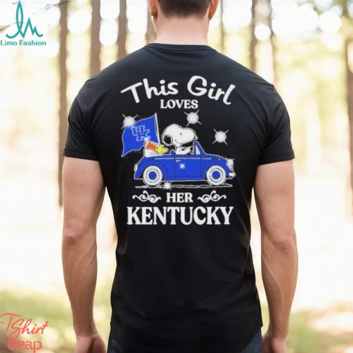 Original snoopy and woodstock This girl loves her kentucky shirt