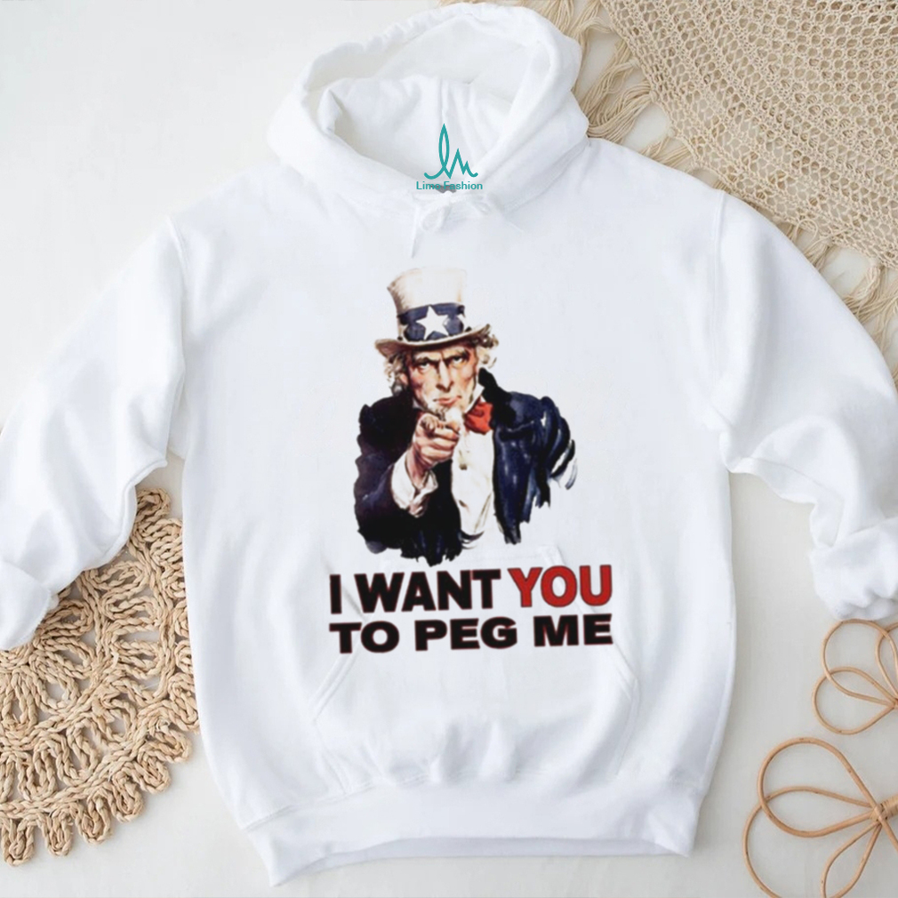 Original uncle Sam I Want You To Peg Me Tee Shirt - Limotees