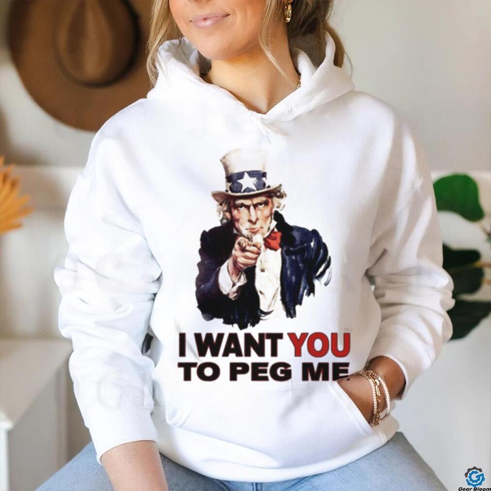 Original uncle Sam I Want You To Peg Me Tee Shirt - Limotees