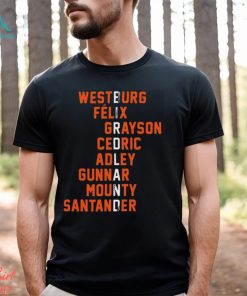 Original westburg Felix Grayson Cedric Adley Gunnar Mounty Santander shirt