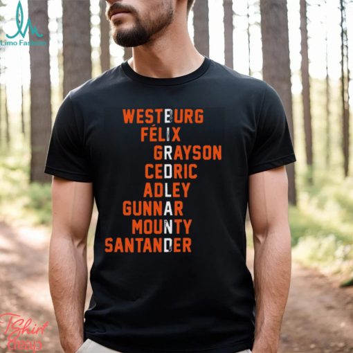 Original westburg Felix Grayson Cedric Adley Gunnar Mounty Santander shirt