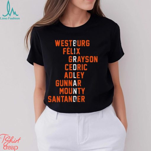 Original westburg Felix Grayson Cedric Adley Gunnar Mounty Santander shirt