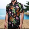 Deluxe Hawaiian Shirt Featuring Miami Heat Beach Sunset