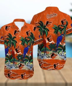 Orioles Tropical Sea And Parrots Hawaiian Shirt – Orioles Hawaiian Shirt