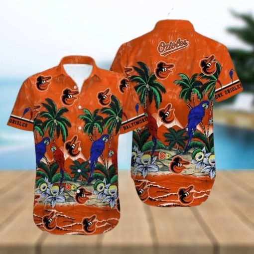 Orioles Tropical Sea And Parrots Hawaiian Shirt – Orioles Hawaiian Shirt