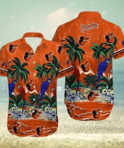 Orioles Tropical Sea And Parrots Hawaiian Shirt – Orioles Hawaiian Shirt