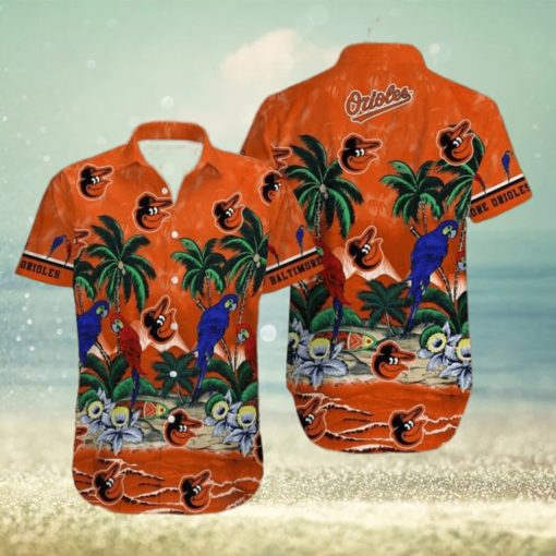 Orioles Tropical Sea And Parrots Hawaiian Shirt – Orioles Hawaiian Shirt