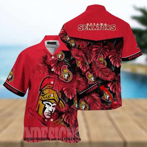 Ottawa Senators NHL Summer All Over Print 3D Hawaiian Shirt