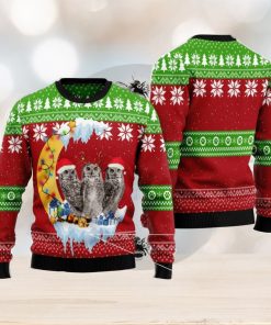 Owl Love Moon Xmas All Over Printed 3D Ugly Christmas Sweater Christmas Gift For Men And Women