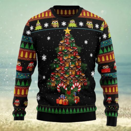 Owl Tree Ugly Christmas Sweater Thankgiving Gift Men Women