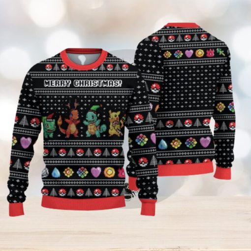 P O K E M O N Merry Christmas Christmas Gift For Holiday P I K A C H U 3D Ugly Christmas Sweater