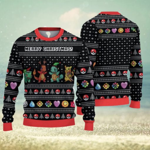 P O K E M O N Merry Christmas Christmas Gift For Holiday P I K A C H U 3D Ugly Christmas Sweater