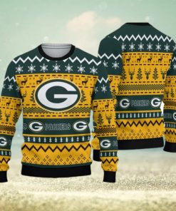 Green Bay Packers Tree Ball Christmas Ugly Sweater - Limotees