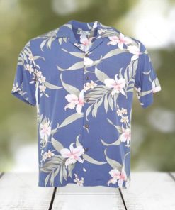 Pali Orchid Blue Hawaiian Shirt Men Thoughtful Personalized Gift For The Whole Family