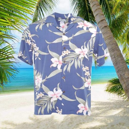 Pali Orchid Blue Hawaiian Shirt Men Thoughtful Personalized Gift For The Whole Family