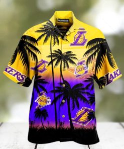 Palm Los Angeles Lakers Hawaiian Shirt Thoughtful Personalized Gift For The Whole Family