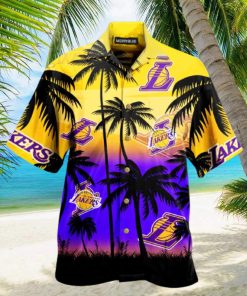 Palm Los Angeles Lakers Hawaiian Shirt Thoughtful Personalized Gift For The Whole Family