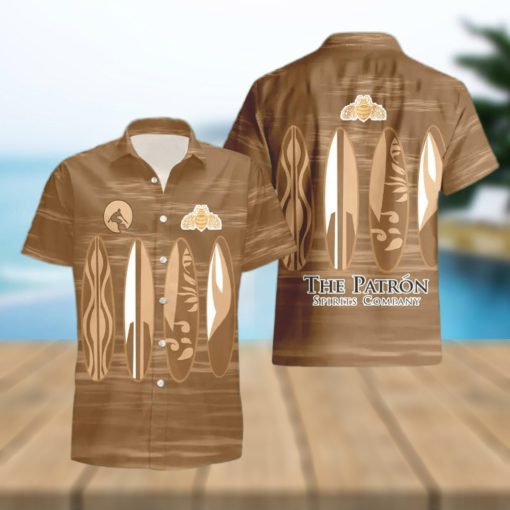 Patrýn Tequila Surfboard Funny Summer Beach Hawaiian Shirt And Shorts