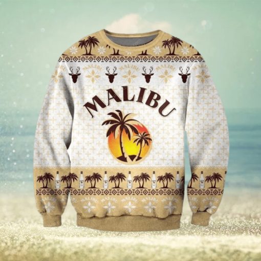 Pattern Malibu Rum Ugly Sweater Christmas Party