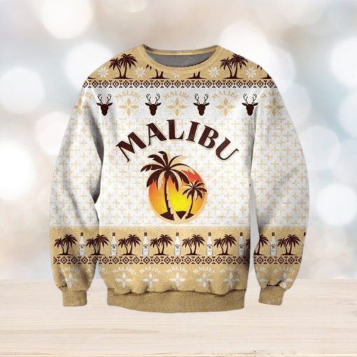 Pattern Malibu Rum Ugly Sweater Christmas Party