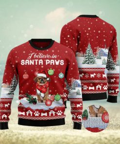 Pekingese I Believe In Santa Paws Ugly Christmas Sweater Gift Men Women