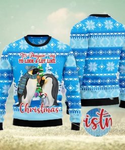 Penguin Family All Over Printed 3D Ugly Christmas Sweater Christmas Gift For Men And Women