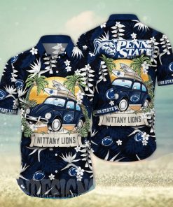 Penn State Nittany Lions NCAA Floral 3D Hawaiian Shirt