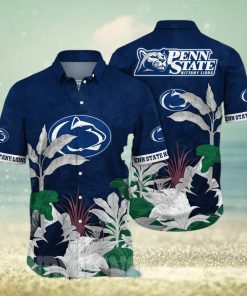 Penn State Nittany Lions NCAA Flower All Over Print Hawaiian Shirt