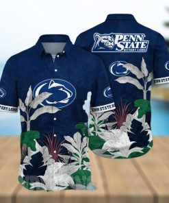 Penn State Nittany Lions NCAA Flower All Over Print Hawaiian Shirt