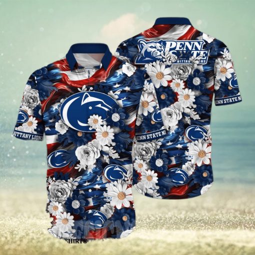 Penn State Nittany Lions NCAA Independence Day All Over Print Hawaiian Shirt