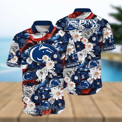 Penn State Nittany Lions NCAA Independence Day All Over Print Hawaiian Shirt