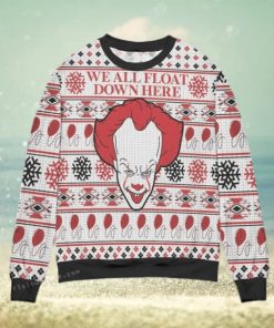 Pennywise We All Float Down Here Christmas Ugly Sweater Mens