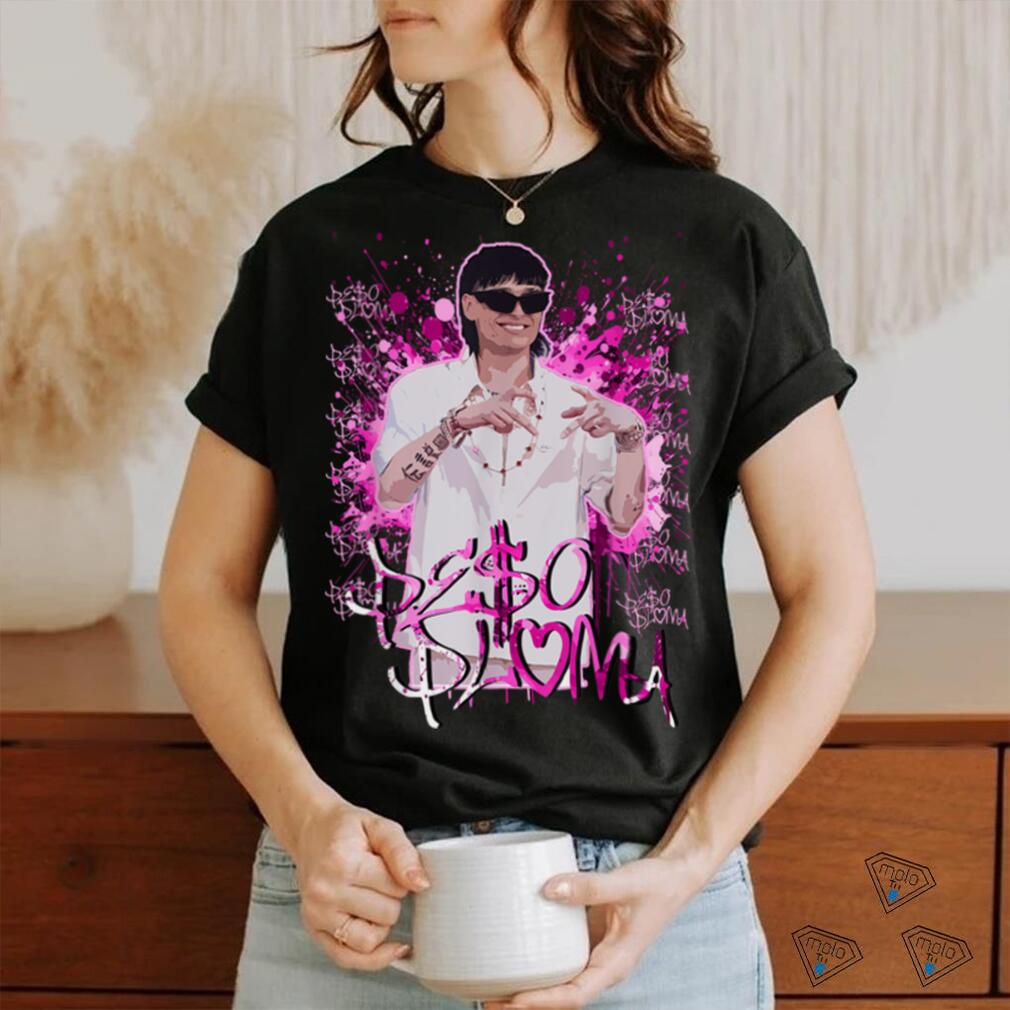 Pe$o Pluma Pink splatter text T Shirt Pe$o Pluma Pink splatter text T Shirt