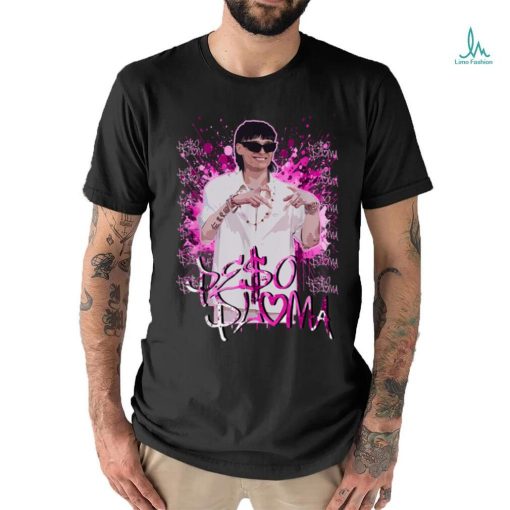 Pe$o Pluma Pink splatter text T Shirt