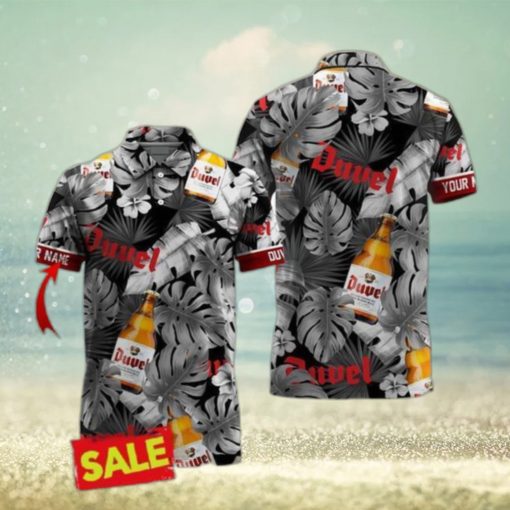 Personalized Duvel Beer Tropical Hawaiian 3D Polo Shirt Beer Love AOP Gift For Mens