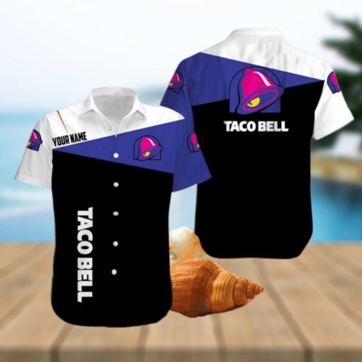 Personalized Hawaiian Shirt Taco Bell Black And White Trending Summer Gift For Men And Women