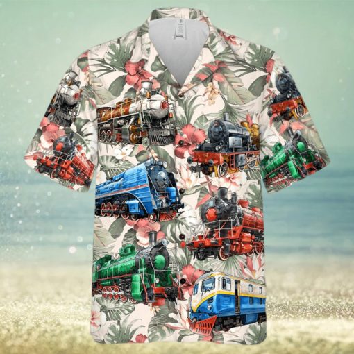 Personalized Model Train Hawaiian Shirt