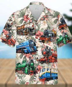 Personalized Model Train Hawaiian Shirt