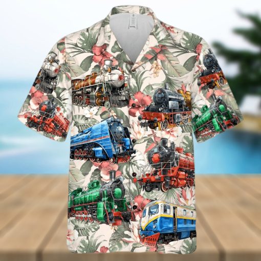 Personalized Model Train Hawaiian Shirt