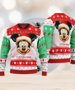 Personalized Name Cute Mickey Ugly Christmas Sweater Funny Christmas Gift