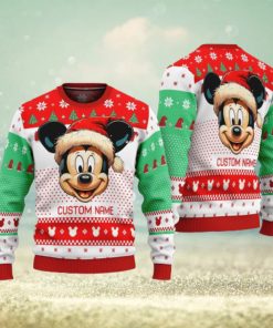 Personalized Name Cute Mickey Ugly Christmas Sweater Funny Christmas Gift