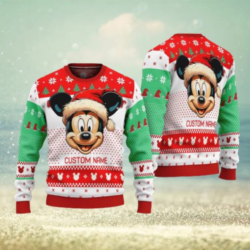 Personalized Name Cute Mickey Ugly Christmas Sweater Funny Christmas Gift