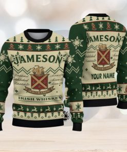 Personalized Name Jameson Irish Whiskey Ugly Christmas Sweater Christmas Gift For Men And Womenư