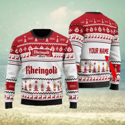 Personalized Name Rheingold Beer Christmas Gift Sweater All Over Print 3D Sweater