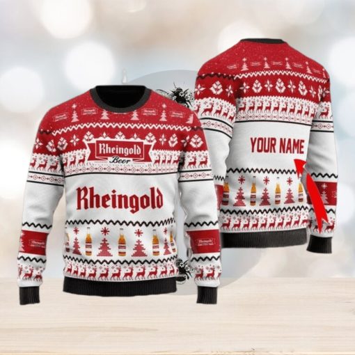 Personalized Name Rheingold Beer Christmas Gift Sweater All Over Print 3D Sweater